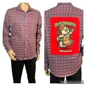 Anne of Green Goobers Custom Reworked Upcycle Plaid Shirt Size L